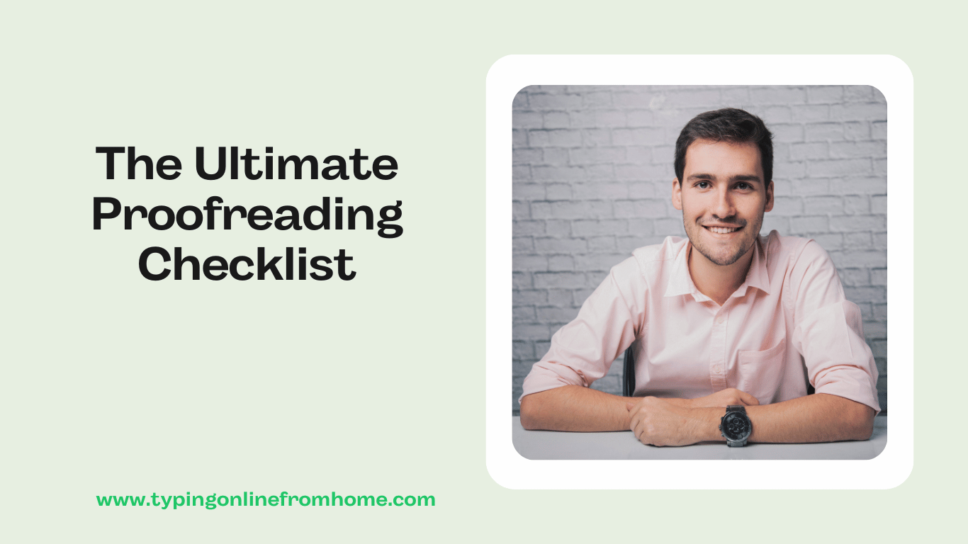 The Ultimate Proofreading Checklist